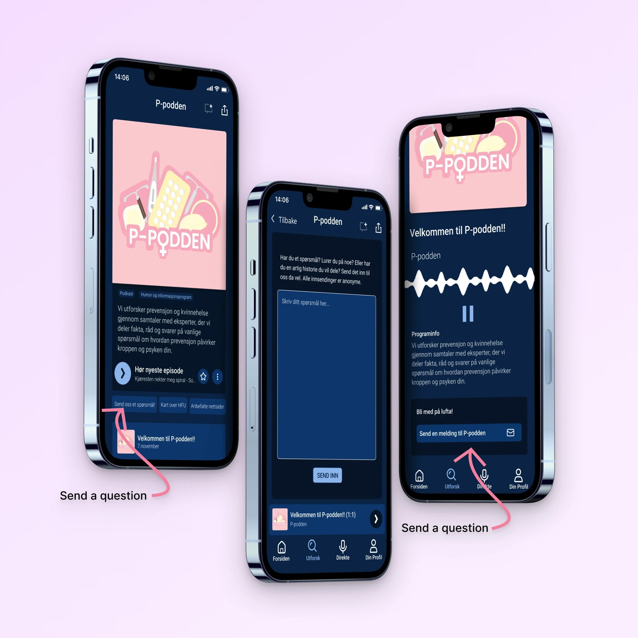 Grensesnittdesign for nettsiden